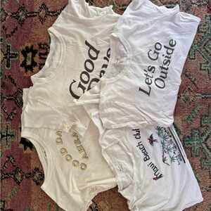 Bundle of 4 Madewell Graphic Tees – Size L (1 XL) – Cool Vibes Collection